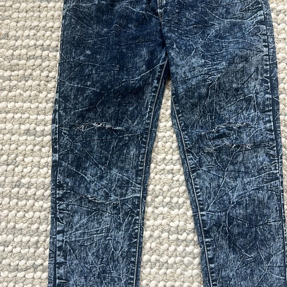 Vintage Acid Washed High Waist distressed Blue Jeans 🍃 - Picture 7 of 13